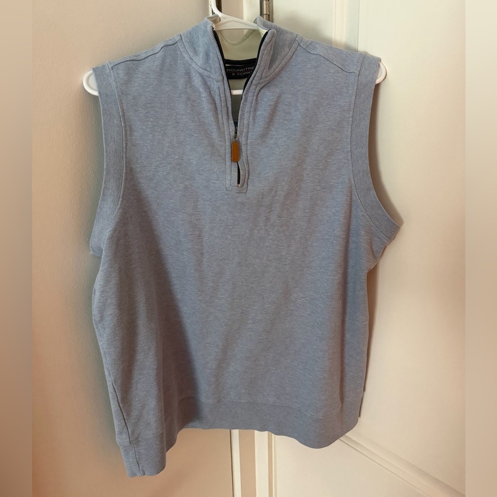 Blue Cotton Vest | Men’s